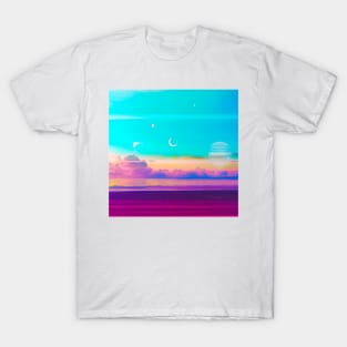 AM LoFi chromatic clouds T-Shirt